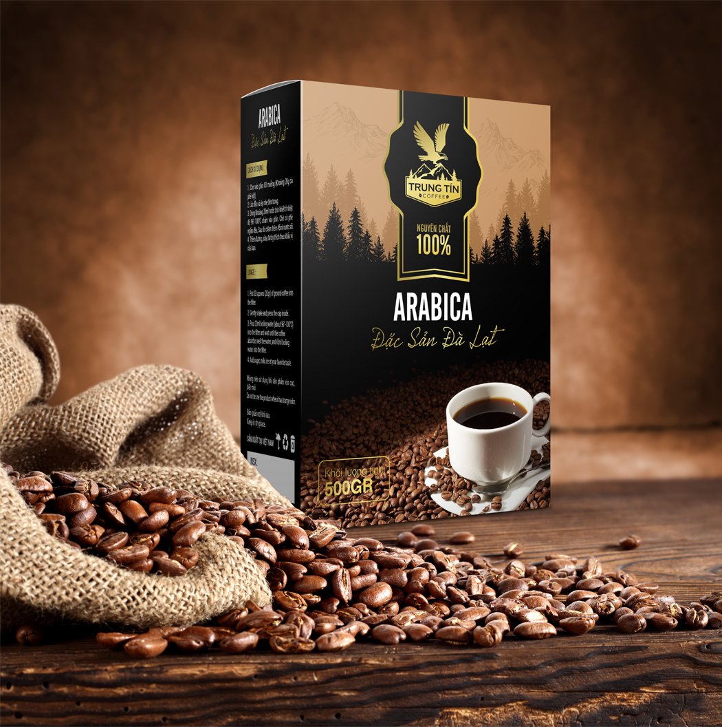 TRUNG TÍN - Dự án sáng tạo mẫu Thiết kế logo và bao bì cà phê Trung Tín